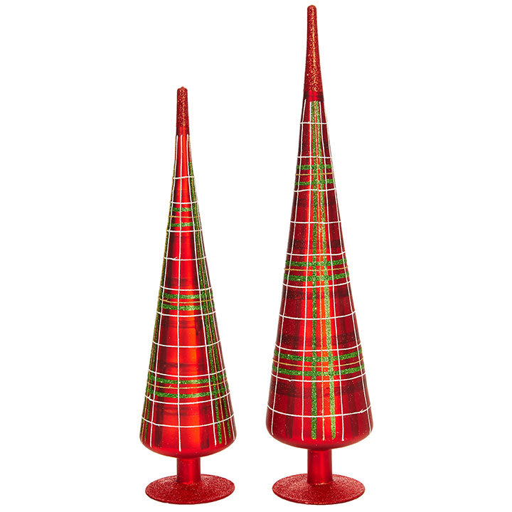 Plaid Tree Finial