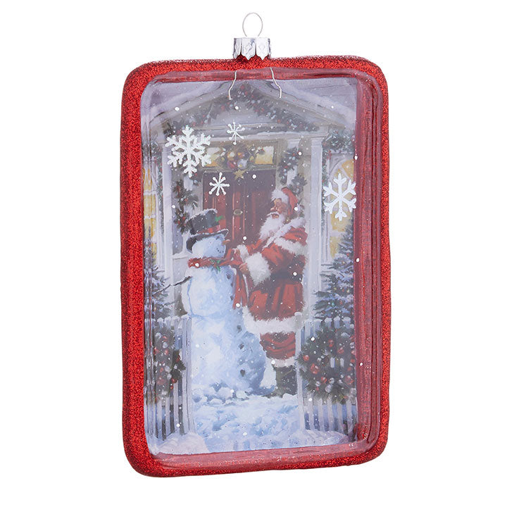 Santa and Snowmen Ornament