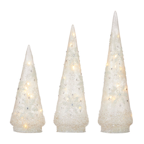 Snowflake Lighted Trees
