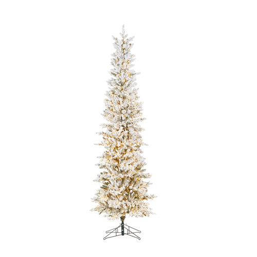 SNAKE LIGHT SLIM FLOCKED ALPINE FIR TREE