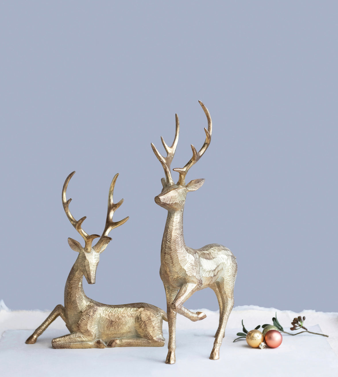 Resin Deer, Gold Finish
