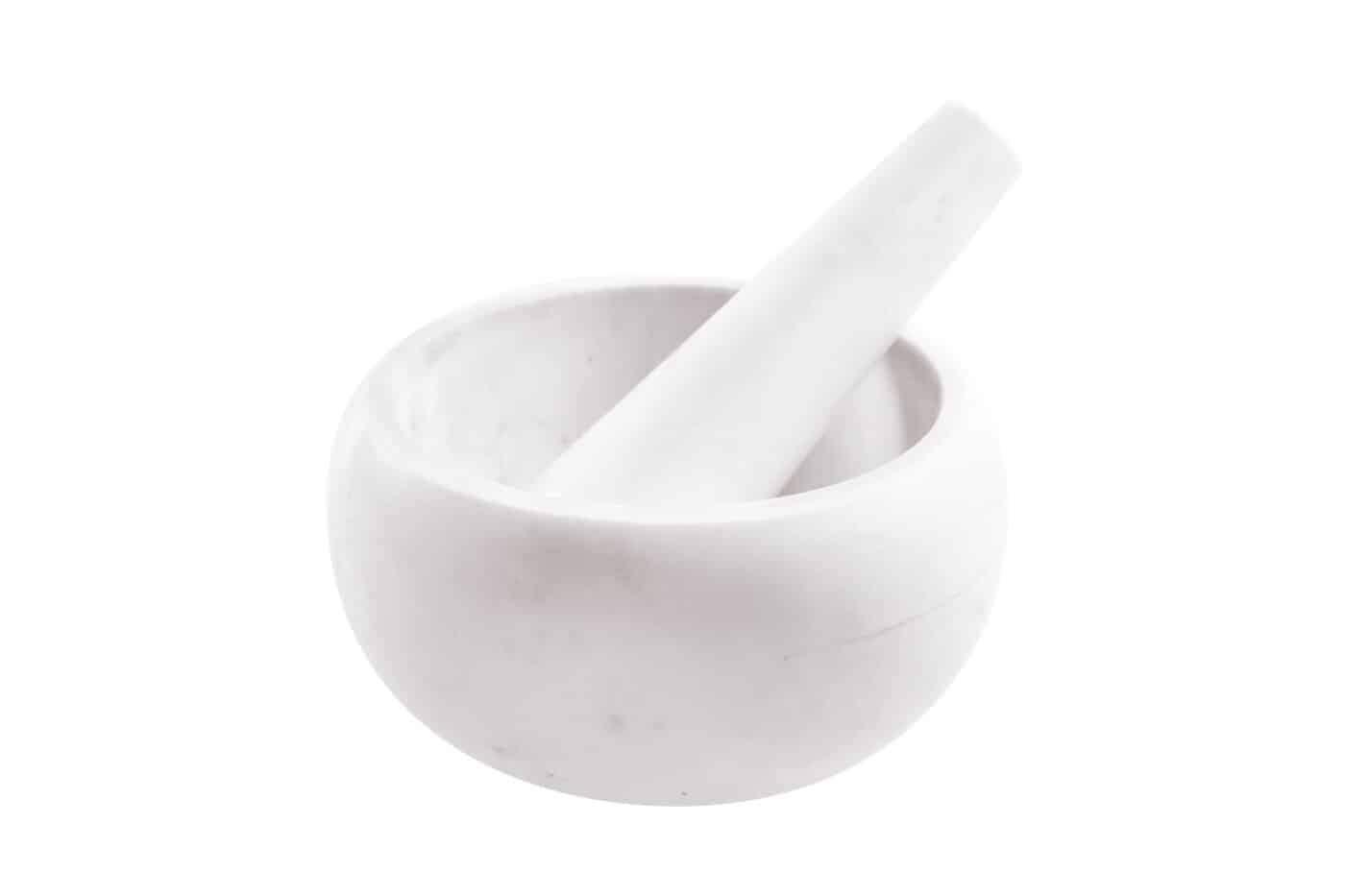 White Marble Mortar & Pestle