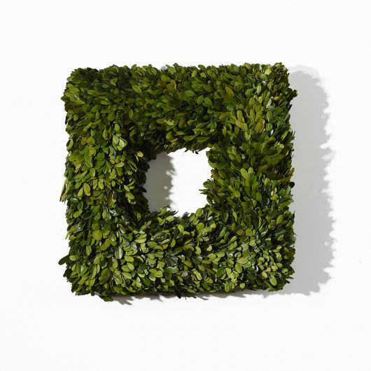 Boxwood Square Wreath