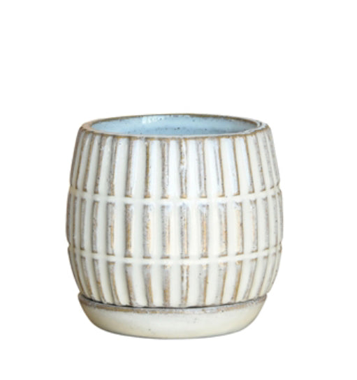 Linear Cachepot with Saucer