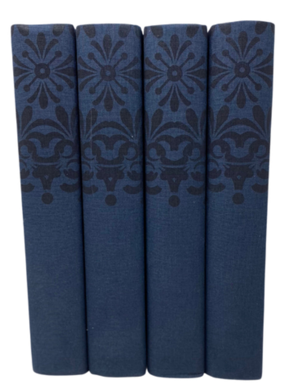 Mandala on Navy / Black Cover set/4