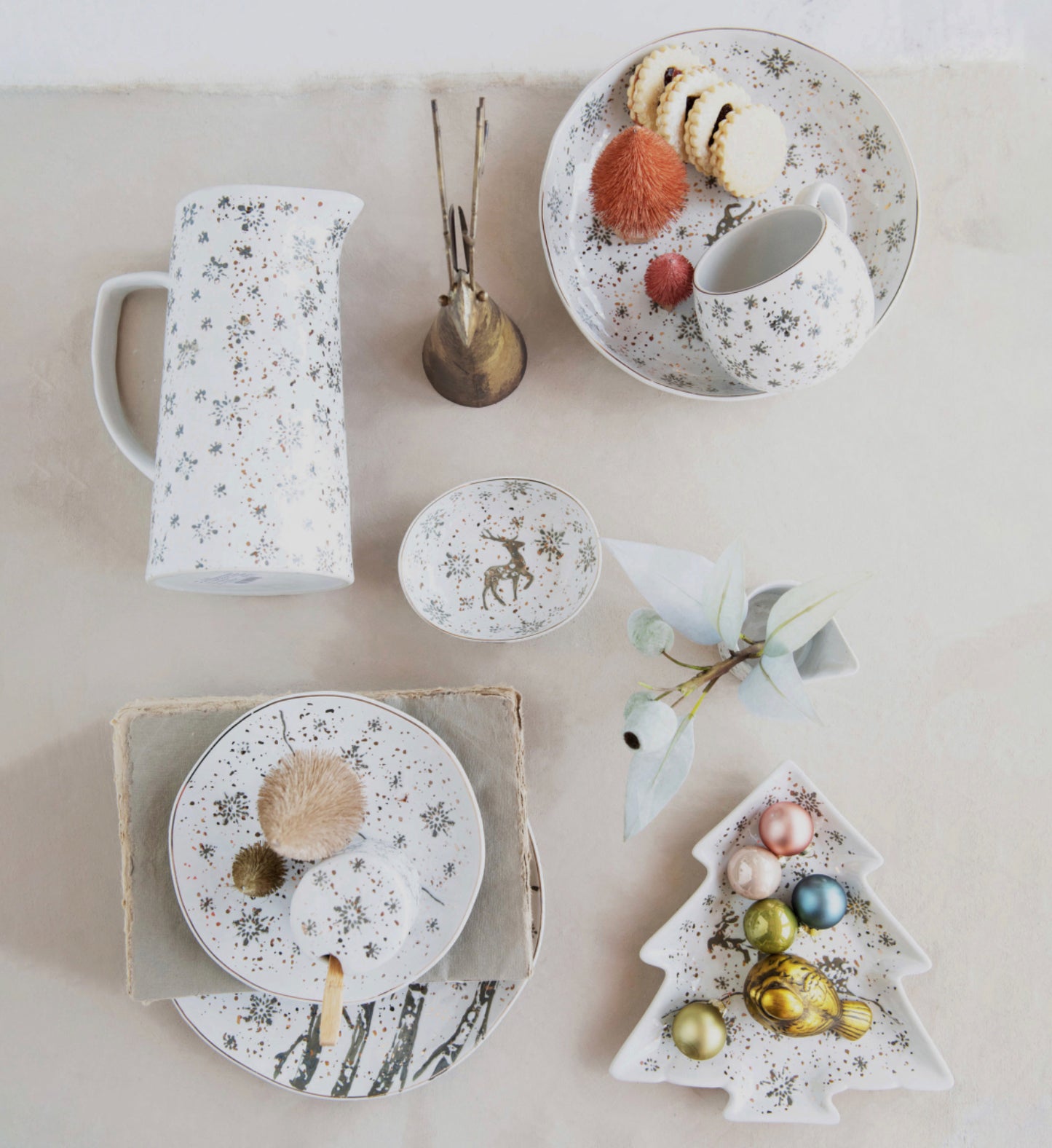 Hand Stamped Stoneware Dishes