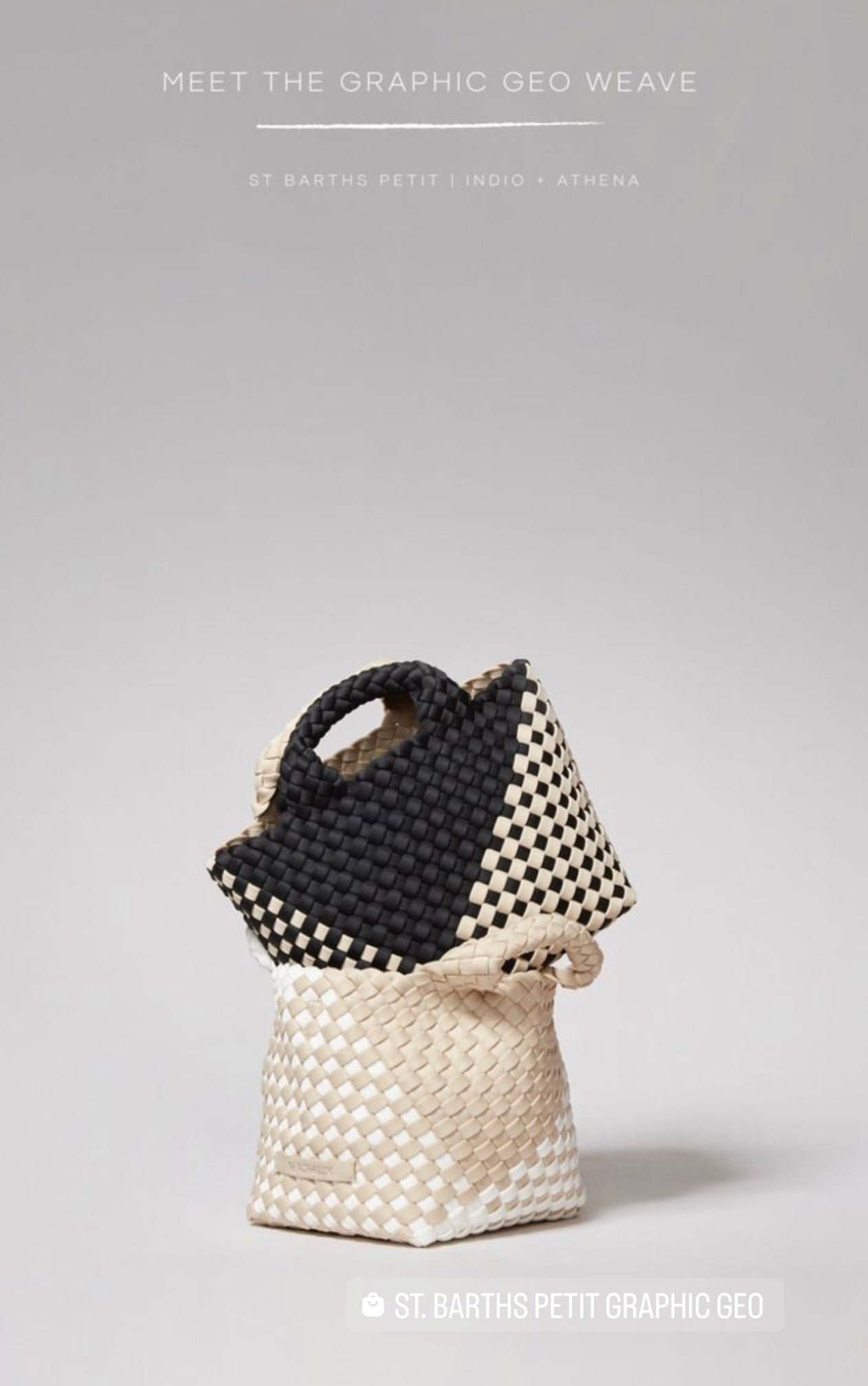 St Barths Tote - Graphic Weave