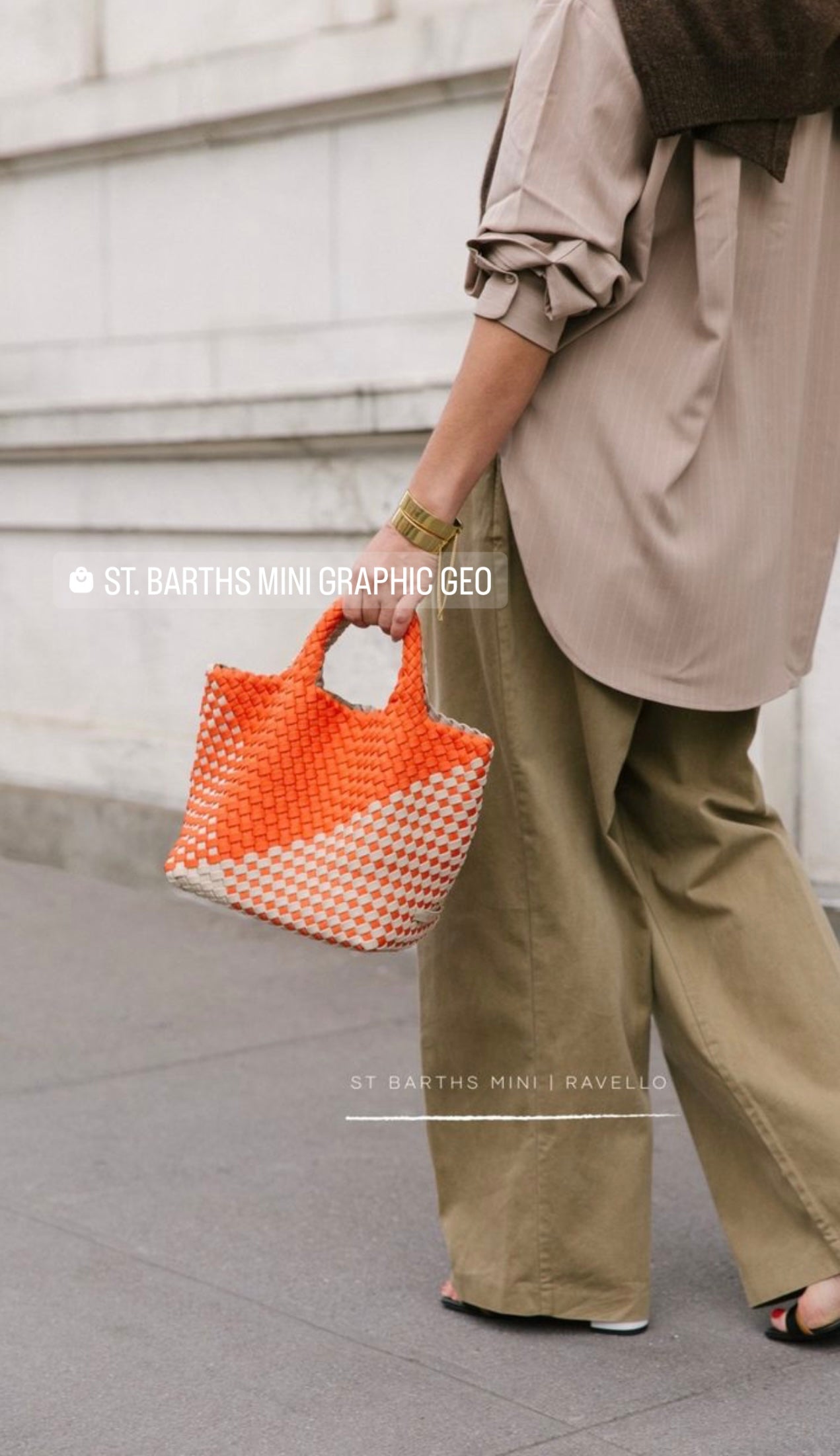 St Barths Tote - Graphic Weave