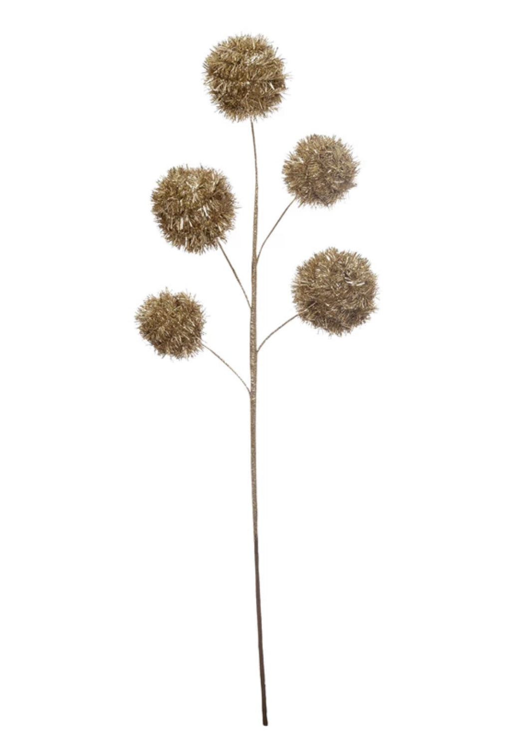 28"H Tinsel Ball Pick