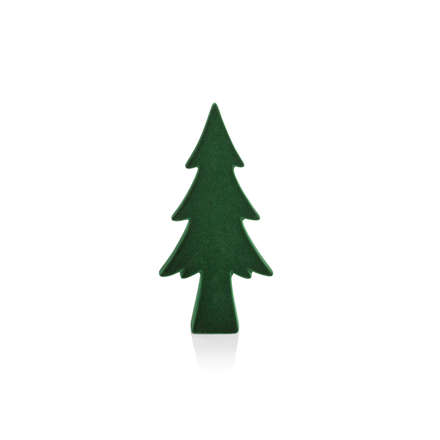 Flocked Tree - Green