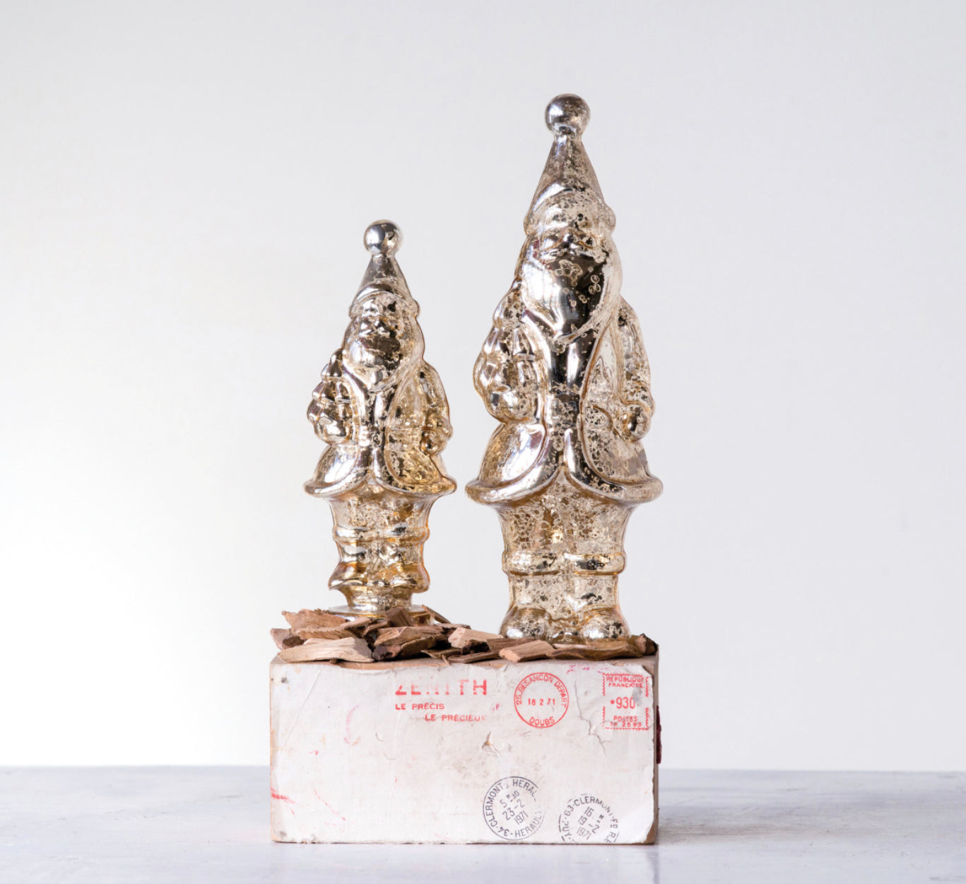 Mercury Glass Santa