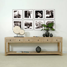 Load image into Gallery viewer, Cappy Console Table 6 Drawers Weathered Natural
