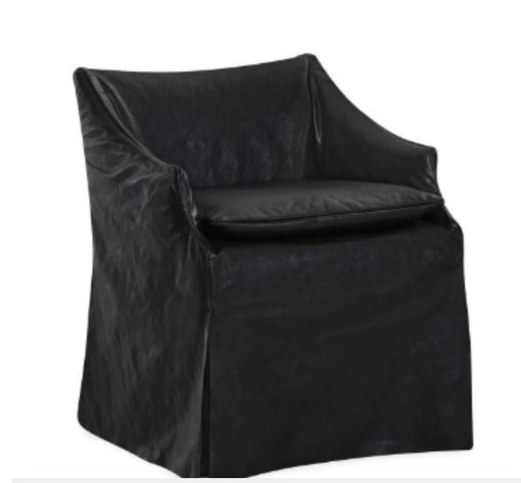 LS5203-01C Leather Slipcovered Chair