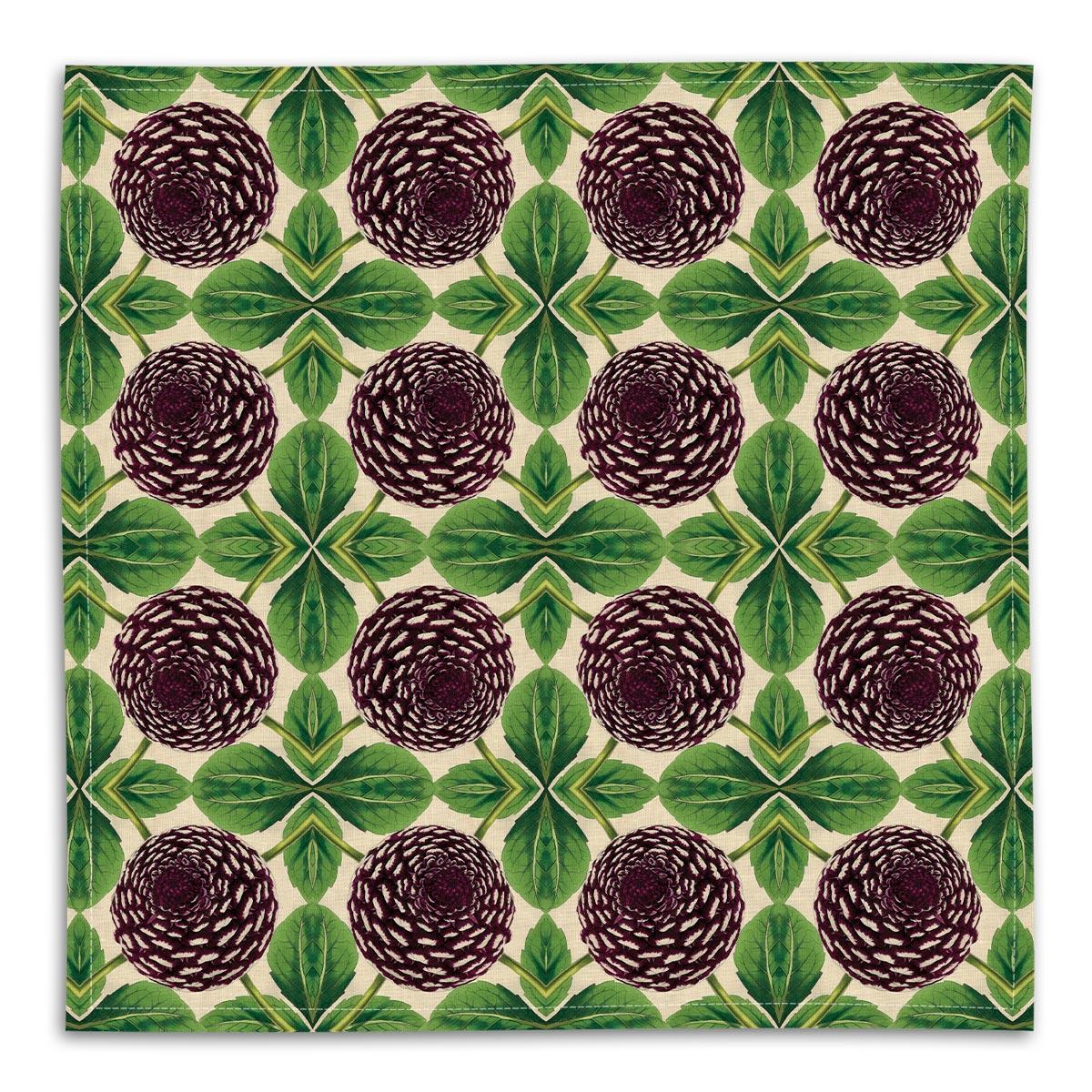 Purple Dahlia Napkin