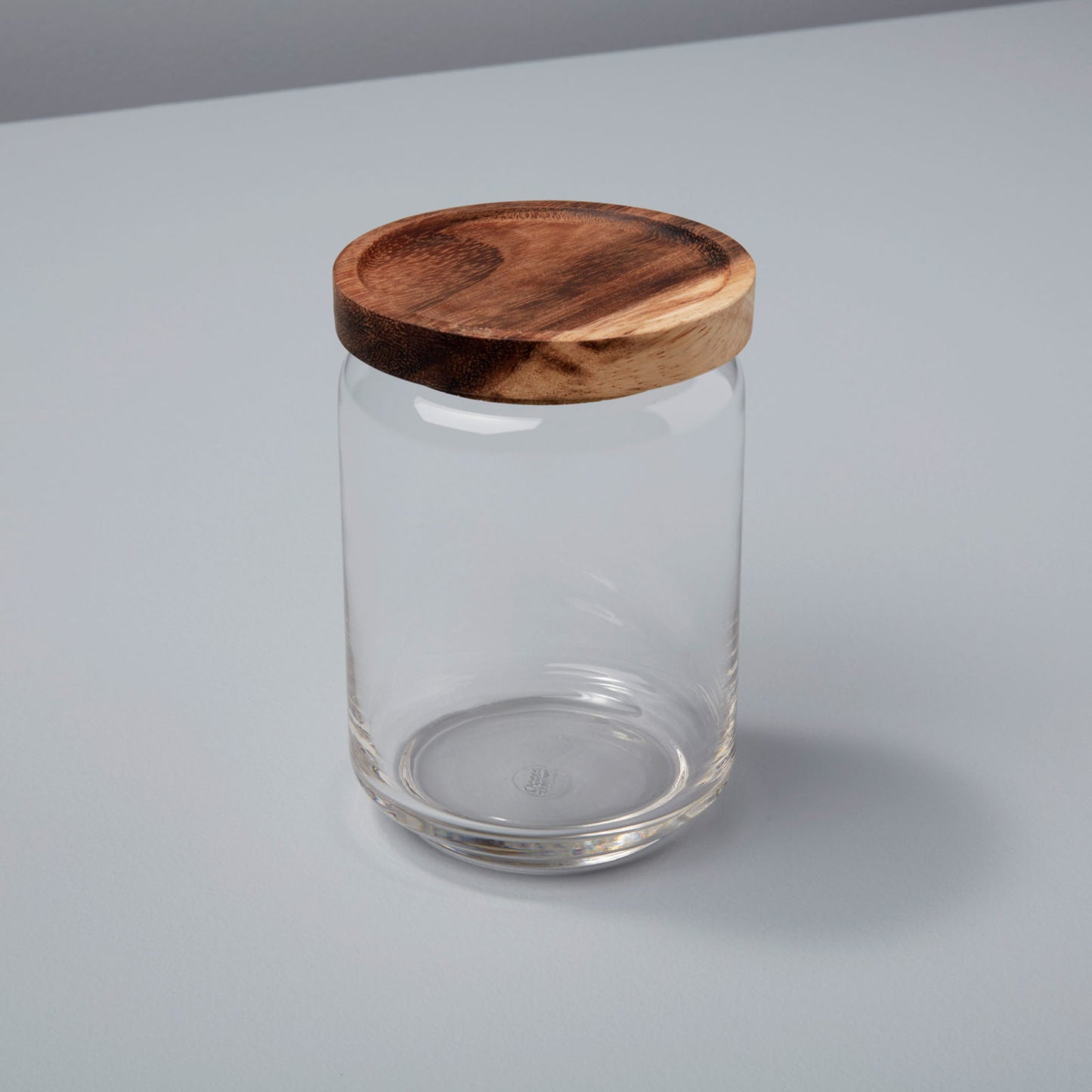 Glass & Acacia Canister