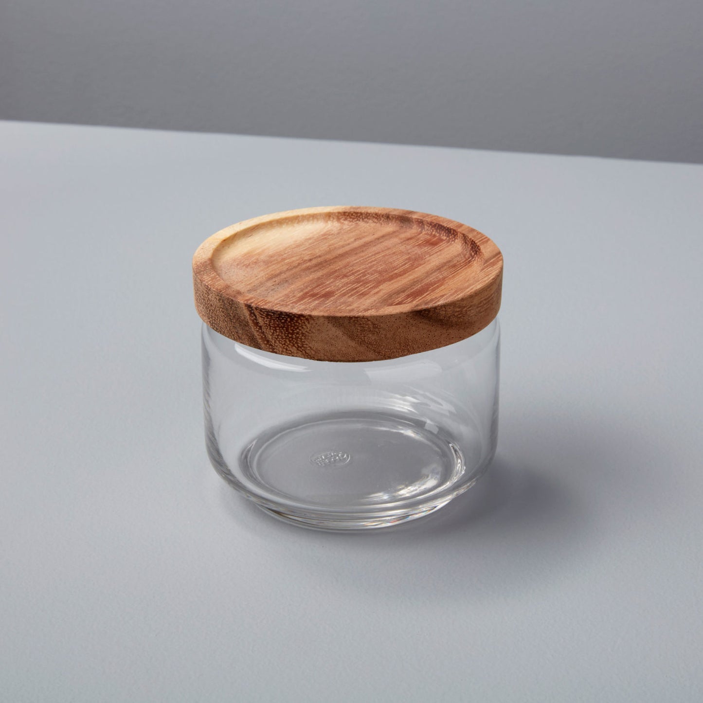 Glass & Acacia Canister