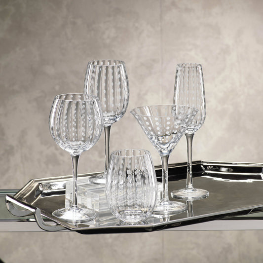 White Dot Glassware