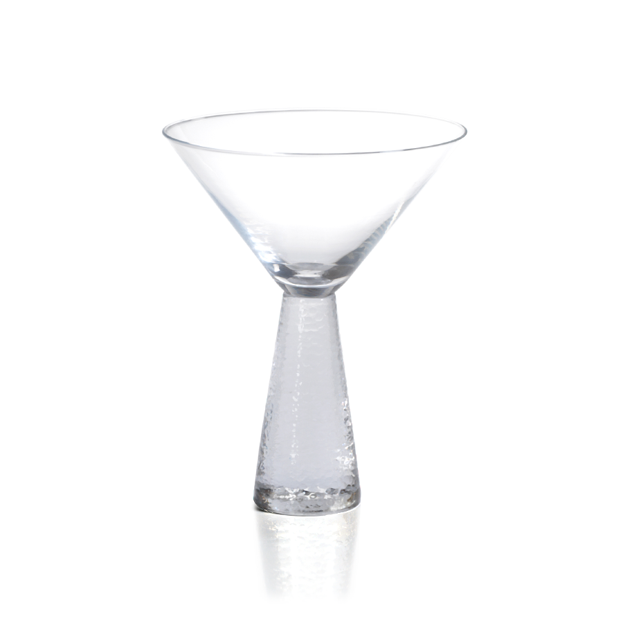 Livogno Champagne Flute on Hammered Stem