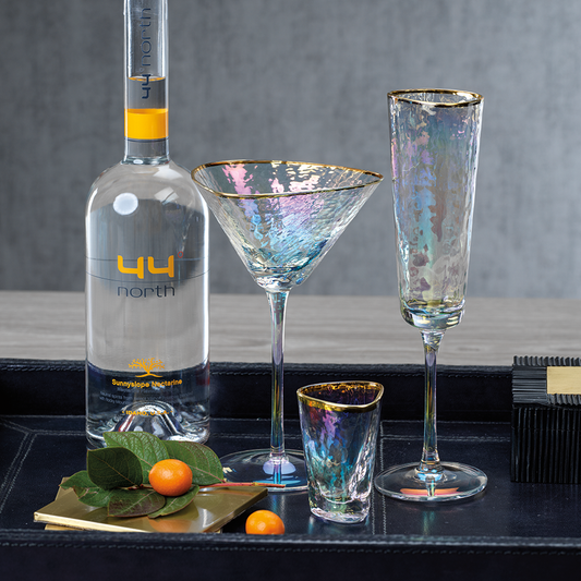 Aperitivo Triangular - with Gold Rim