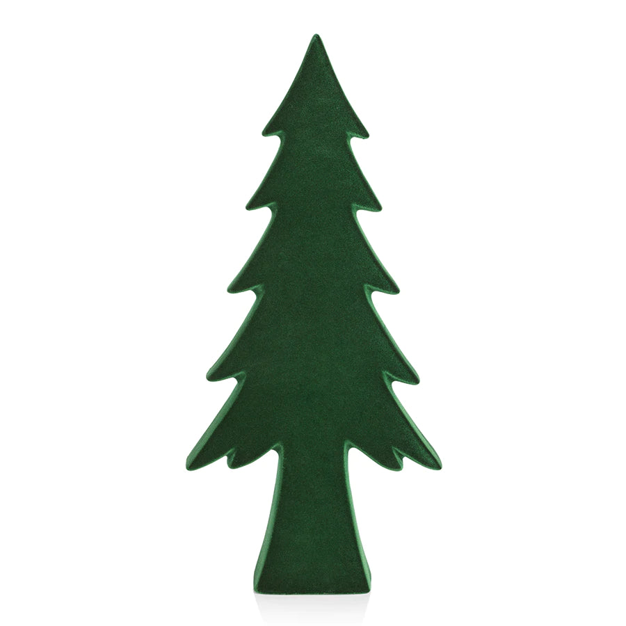 Flocked Tree - Green