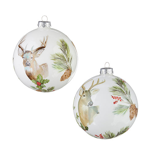 5" WILDLIFE JOURNAL BALL ORNAMENT
