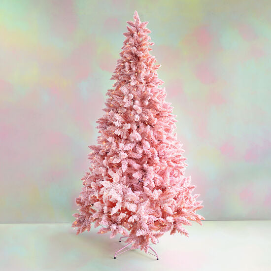 Pink Flocked Tree