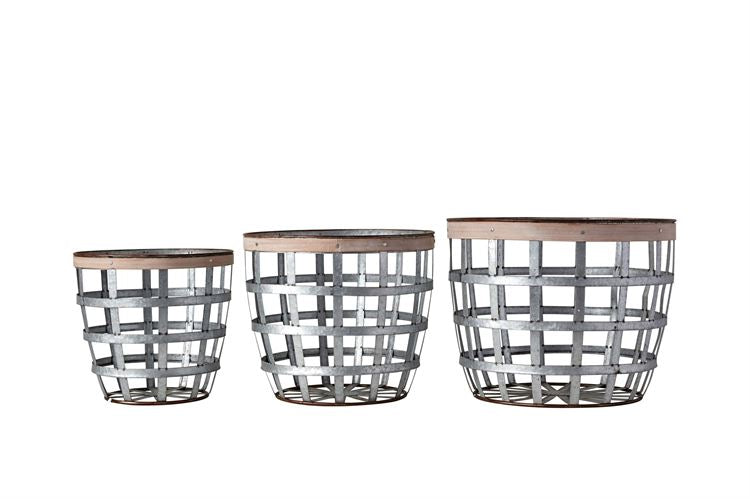 Wood Strip Baskets