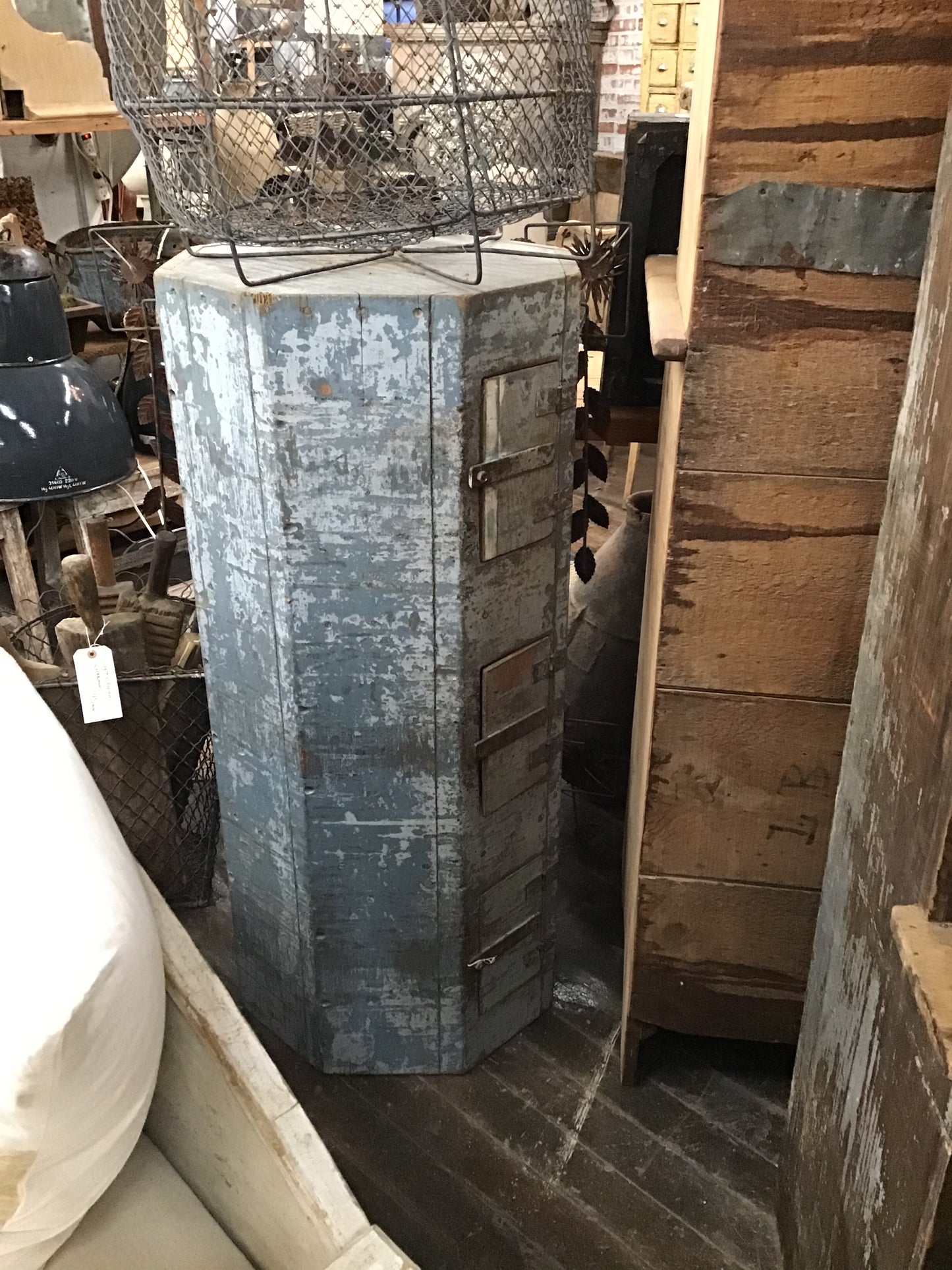 Blue Display Pedestal