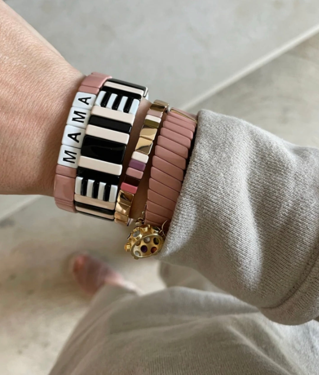Large Stripe Stacker Bracelet