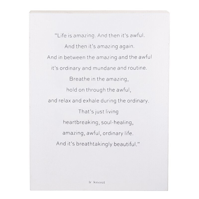 Life is Amazing Word Board