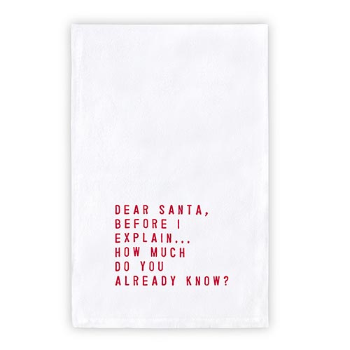 Holiday Thirsty Boy Towel