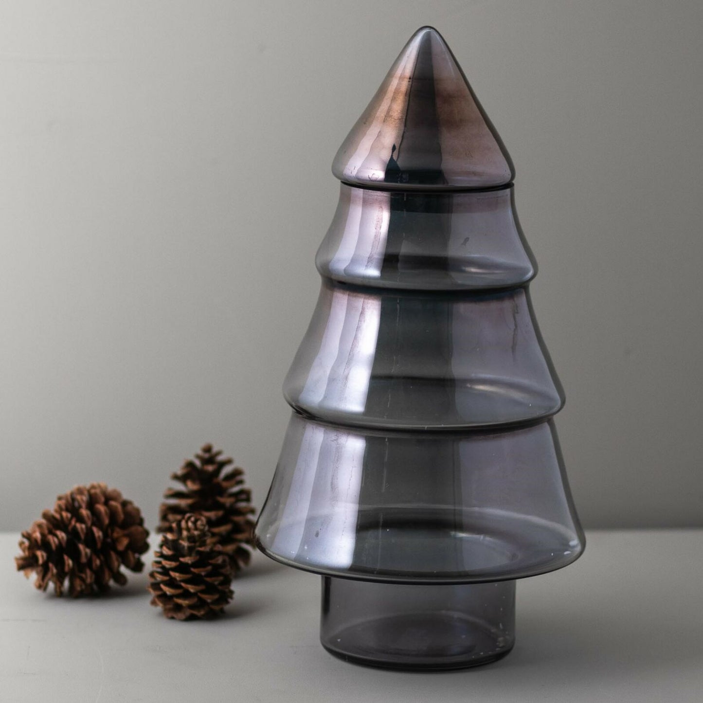 Luster Glass Tree Cookie Jar