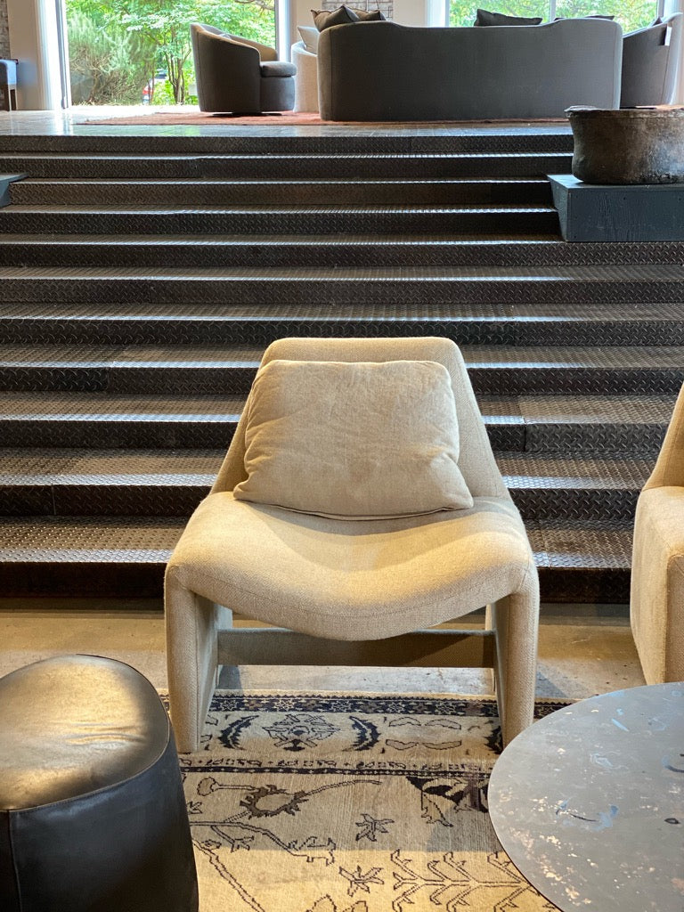 Salvador Armless Chair - Lan Oatmeal/Brevard Burlap