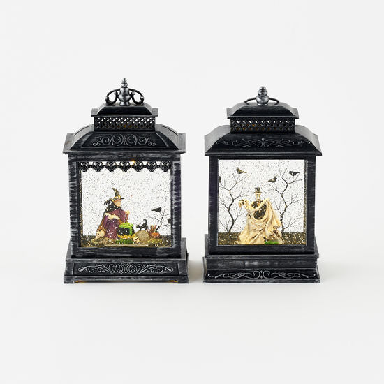 Lighted Swirl Halloween Lantern