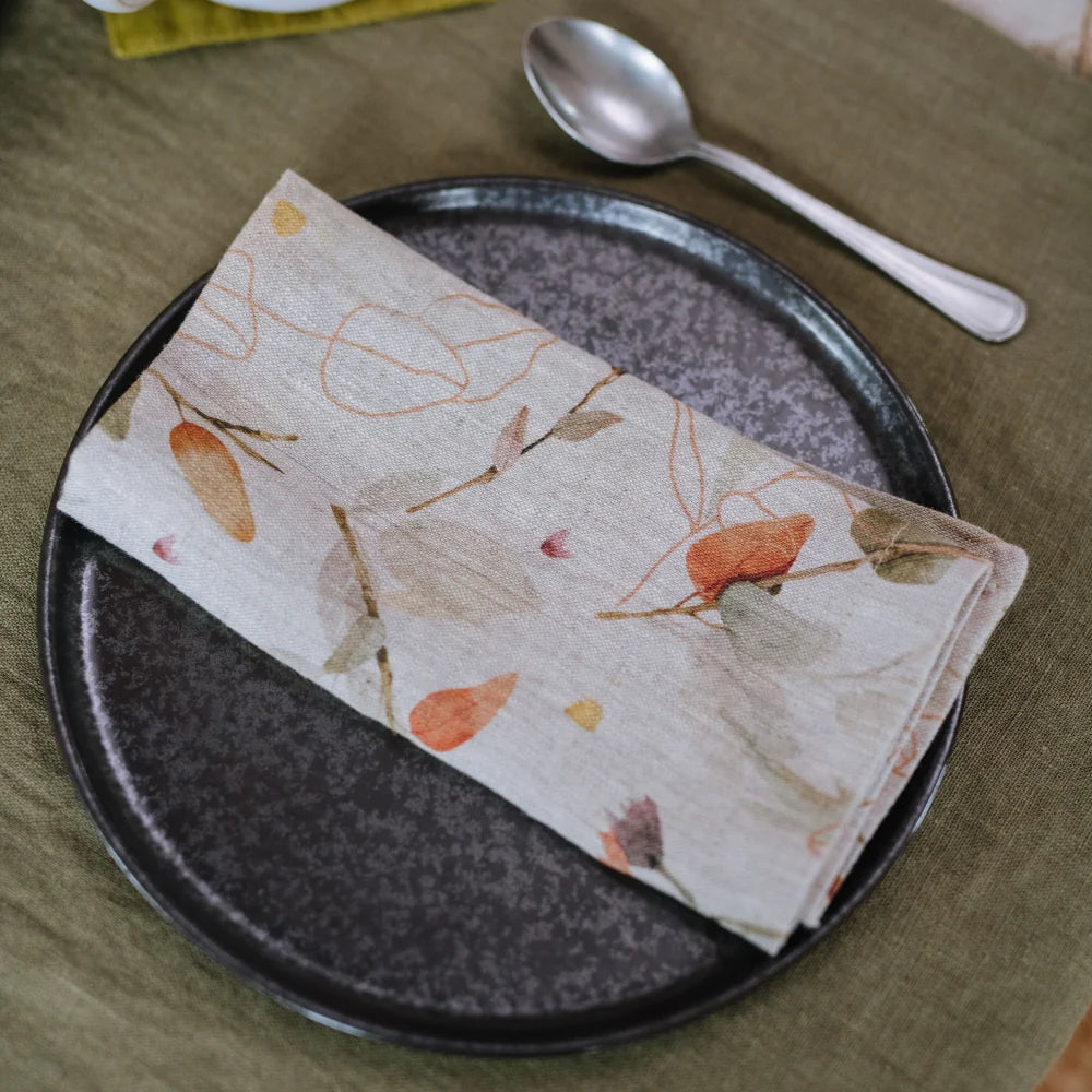 Leaves Linen Napkins