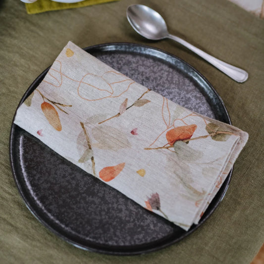 Leaves Linen Napkins