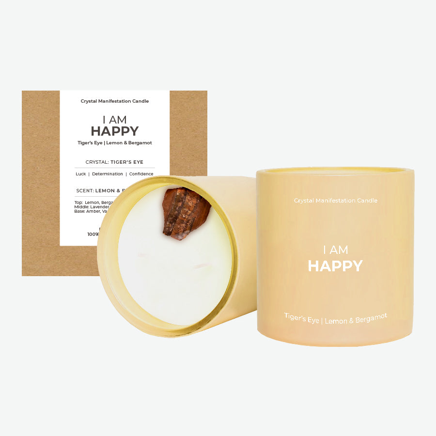Crystal Manifestation Candle