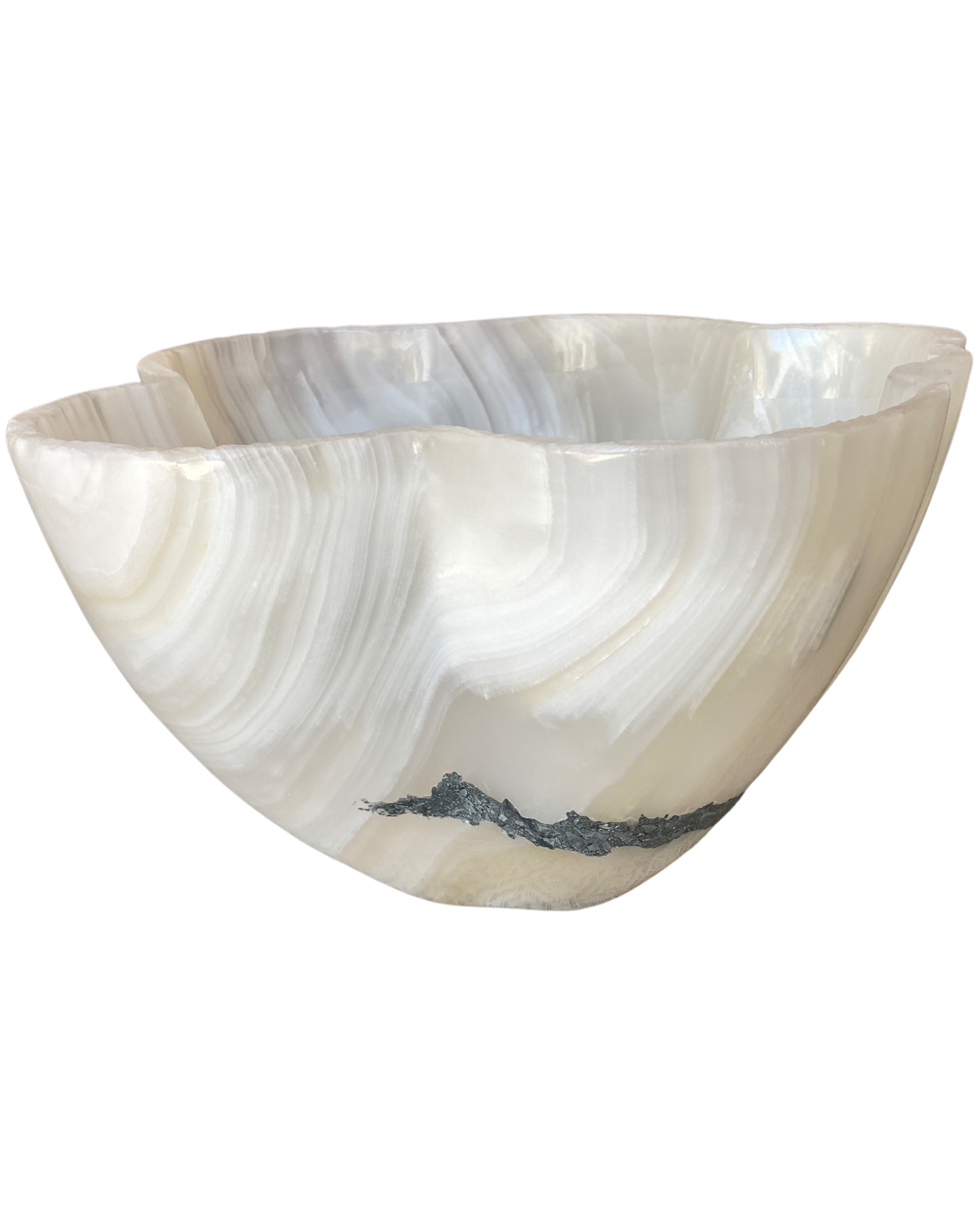 Patina Petal Bowl Blanco with Spot