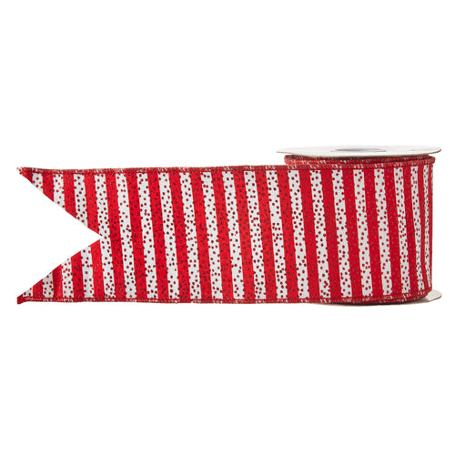 Glitter Striped Ribbon