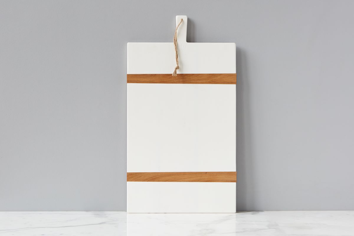White Rectangle Mod Charcuterie Board
