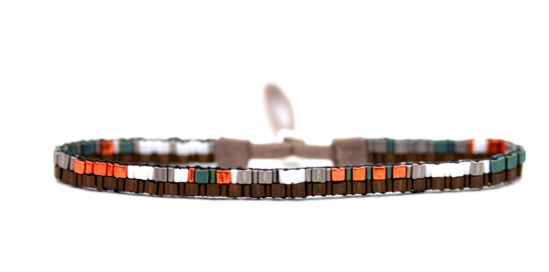 Handwoven Triangle Beaded Bracelet