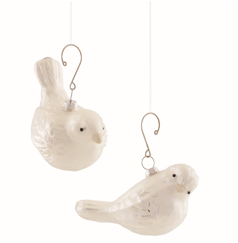 Bird Glass Ornament