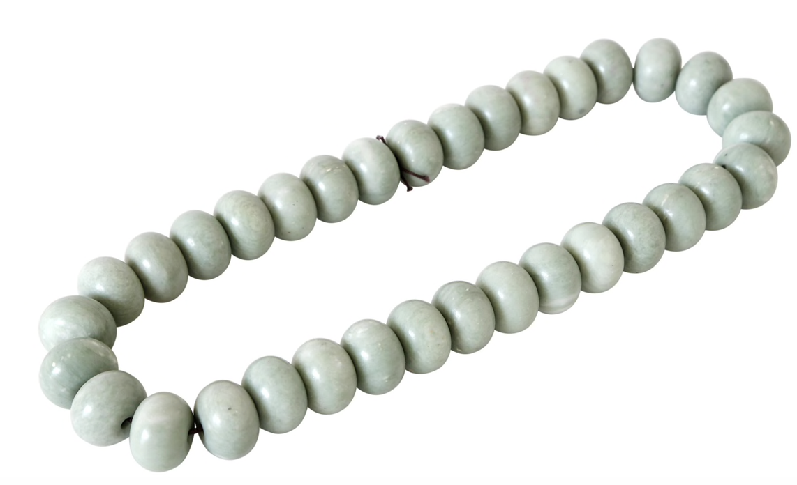 White top Jade Abacus Bead