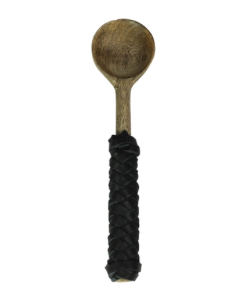 Black Leather Serving Pieces