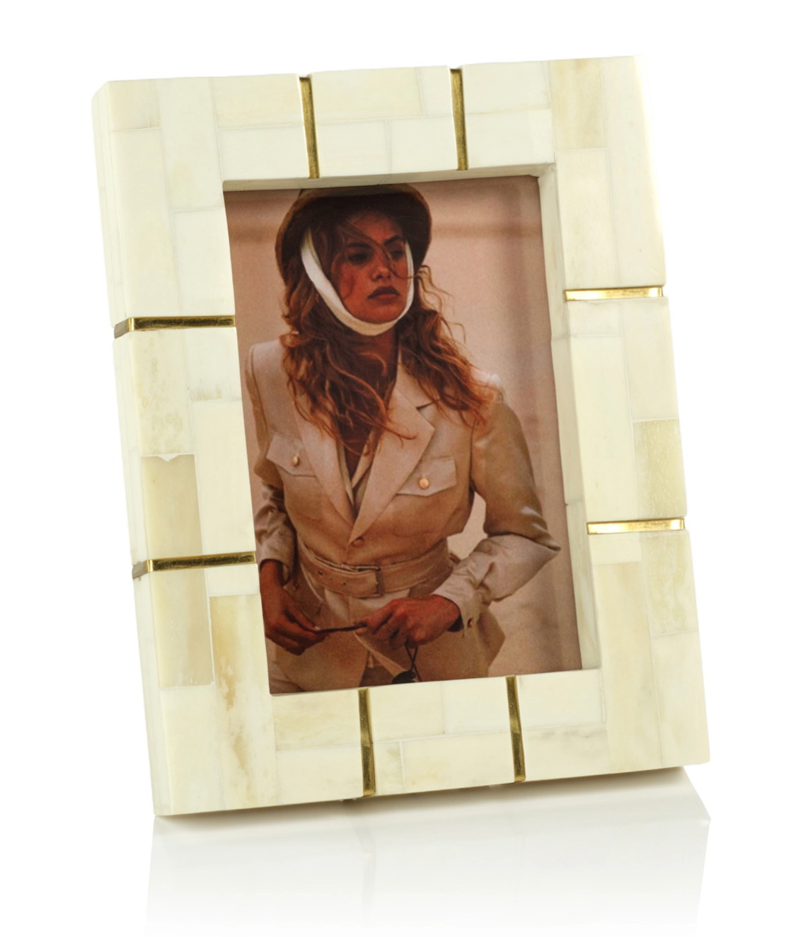 St. Ives Bone Inlaid Photo Frame