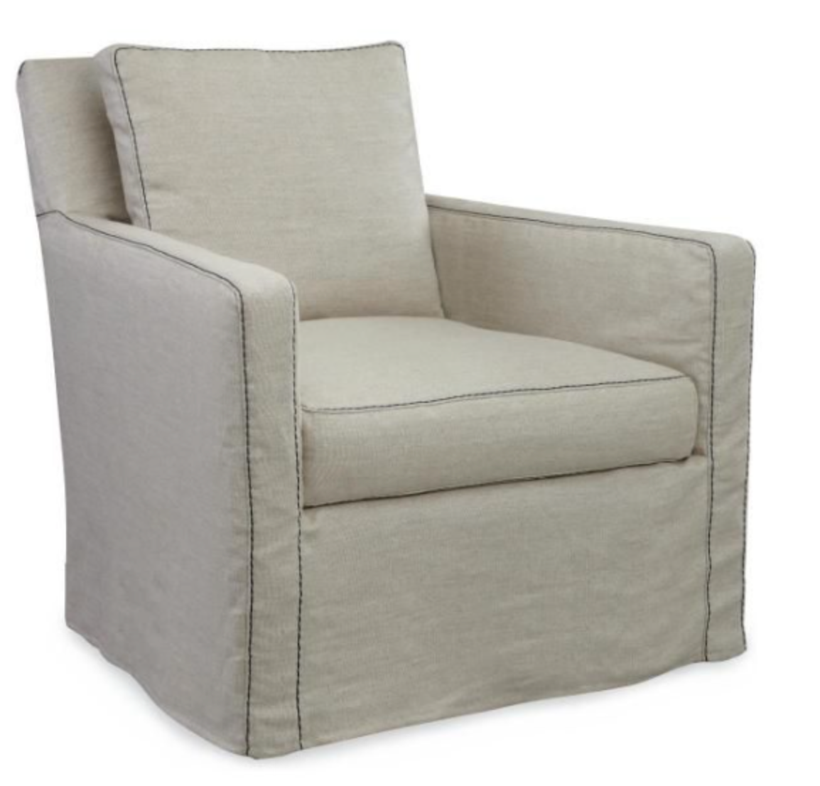 C1296-01SW Slipcovered Swivel Chair
