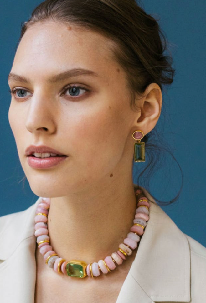 Crystal Column Earring