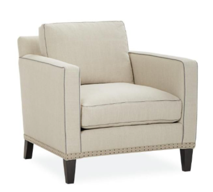 3068 Chair & Ottoman - Leander Ocean