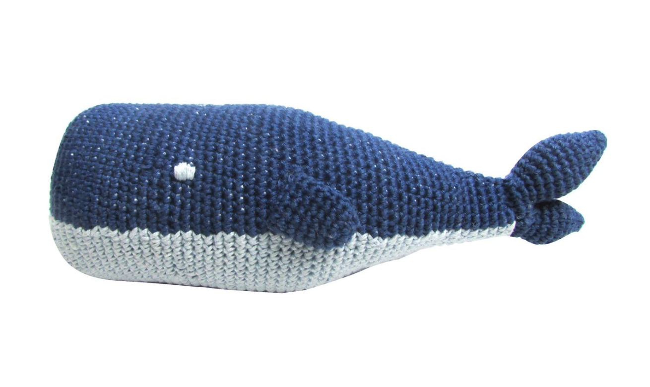 Whale Baby Outfit & Rattle