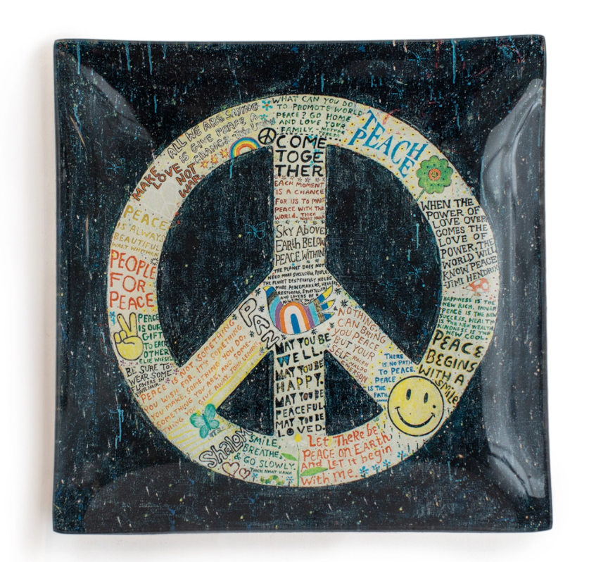 Square Decoupage Plates